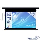 Projectiescherm 4K|UHD Elektrisch 92" 204x115 cm zwarte behuizing