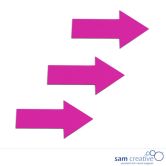 Magnetisch Symbool Pijl 6x10 cm roze