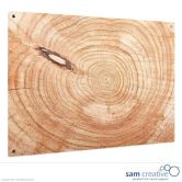 Glassboard Solid Ambience Wooden Log 45x60 cm