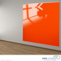 Whiteboard Glas Wandpaneel Orange 100x200 cm