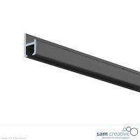 Wandrails zwart, set 2 stuks à 150 cm