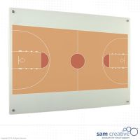 Whiteboard Glas Solid Basketbalveld 120x150 cm