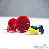 Jumbo Prikbord Pins rood 8 st.