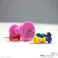 Jumbo Prikbord Pins roze 8 st.