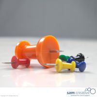 Jumbo Prikbord Pins oranje 8 st.