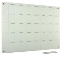 Whiteboard Glas Solid 5-week ma-zo 100x150 cm