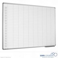 Whiteboard Dagplanning 00:00-24:00 45x60 cm