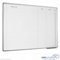 Whiteboard Taakplanner 120x150 cm