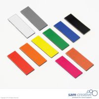 Magnetisch Symbool Balk 1x4 cm rood