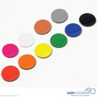 Magnetisch Symbool Cirkel 2 cm grijs