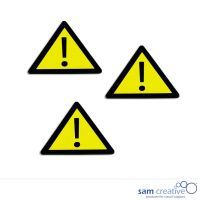 Magnetisch Symbool Attentie 3,5x4 cm geel
