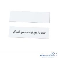 Magnetische Scrum Header Blanco 8x28 cm (10x)