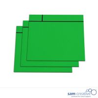 Magnetische Scrum Notitievellen 10x10 cm groen