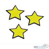 Magnetisch Symbool Ster 4x4 cm geel