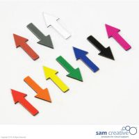Magnetisch Symbool Pijl 1,2x3 cm grijs