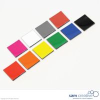 Magnetisch Symbool Vierkant 2x2 cm oranje