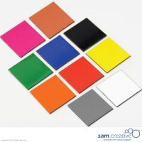 Magnetisch Symbool Vierkant 3x3 cm grijs
