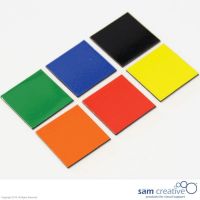 Magnetisch Symbool Vierkant 3x3 cm gemengd