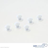 Set Memo Magneten 10mm wit