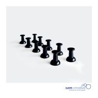 Magnetische Prikbord Pins Regular (10st) zwart