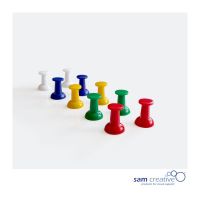 Magnetische Prikbord Pins Regular (10st) gemengd