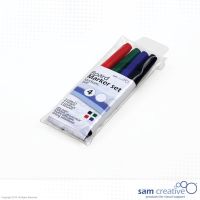 Boardmarker Medium set 4 stuks ronde punt