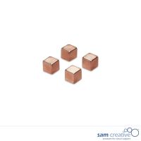 Metallic Magneten 10mm Kubus brons (4st)