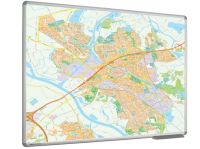 Whiteboard kaart Zwolle 90x120 cm