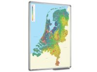 Whiteboard kaart hoog/laag Nederland 90x120 cm