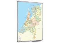 Whiteboard kaart provincies Nederland 90x120 cm