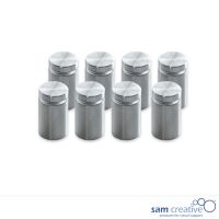 Glass Installatiemechanieken RVS blank (set 8)