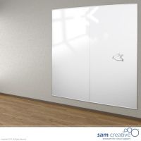 Whiteboard Glas Wandpaneel Clear White 100x200 cm