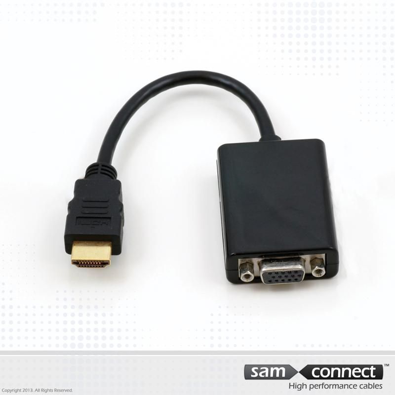 HDMI to VGA Converter Adapter Cable 